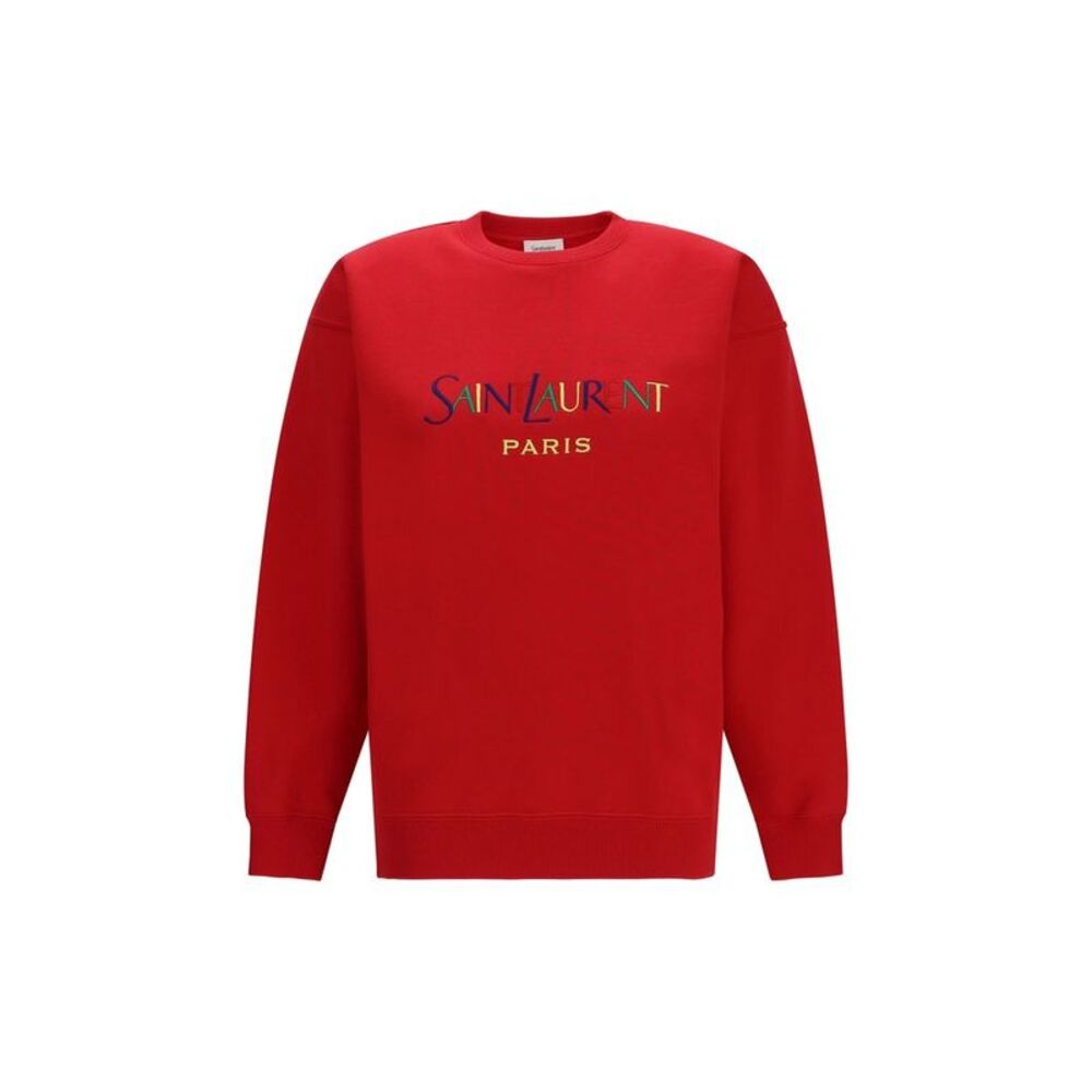 Saint Laurent Red Cotton Women's Sweatshirt